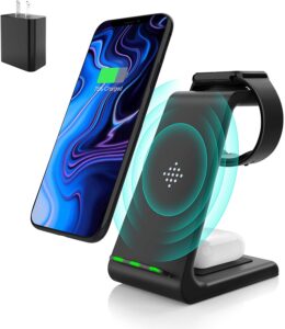 Wireless Charging Stand, Muleug 3 in 1