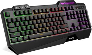 HAVIT Rainbow Backlit Wired Gaming Keyboard